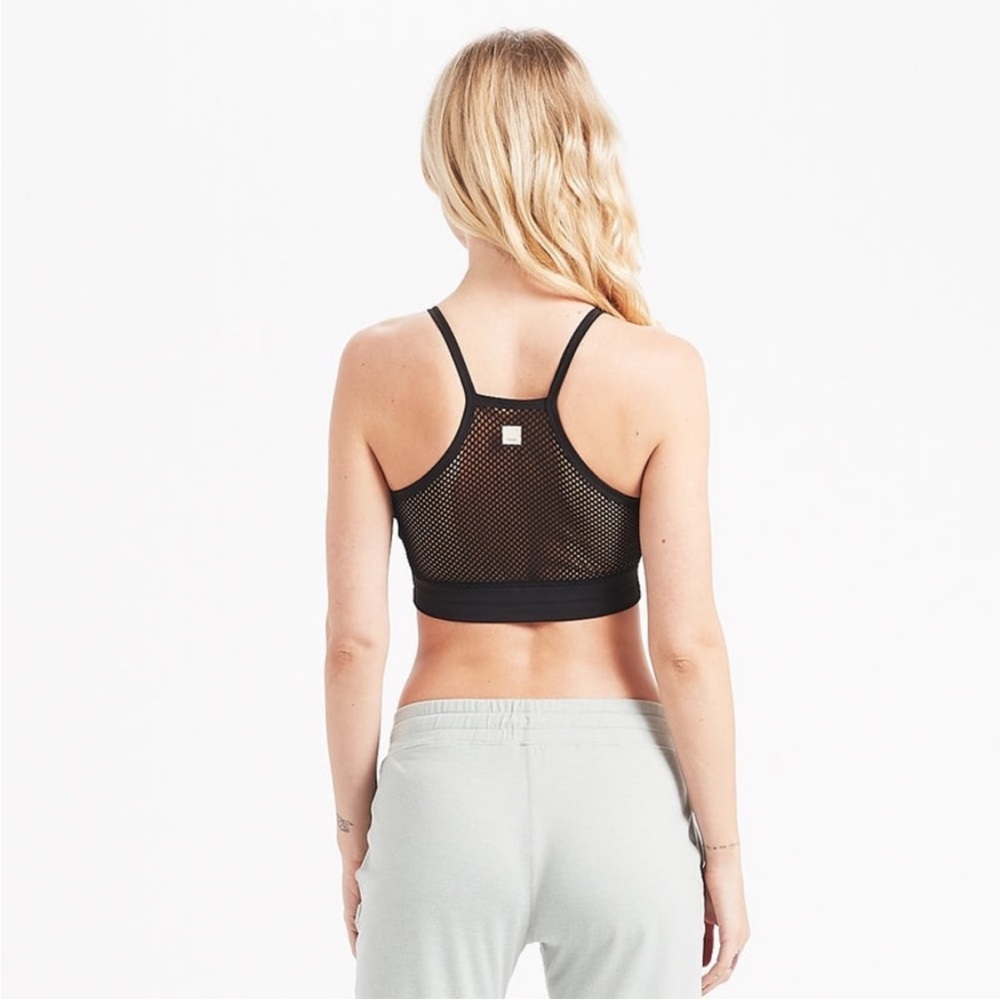 Vuori Black Mesh Sports Bra